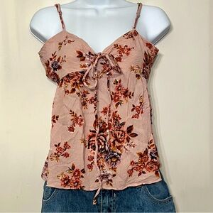 American Eagle Babydoll Y2K Style Tank‎ Top Flowy Whimsical Beach Festival Sz S